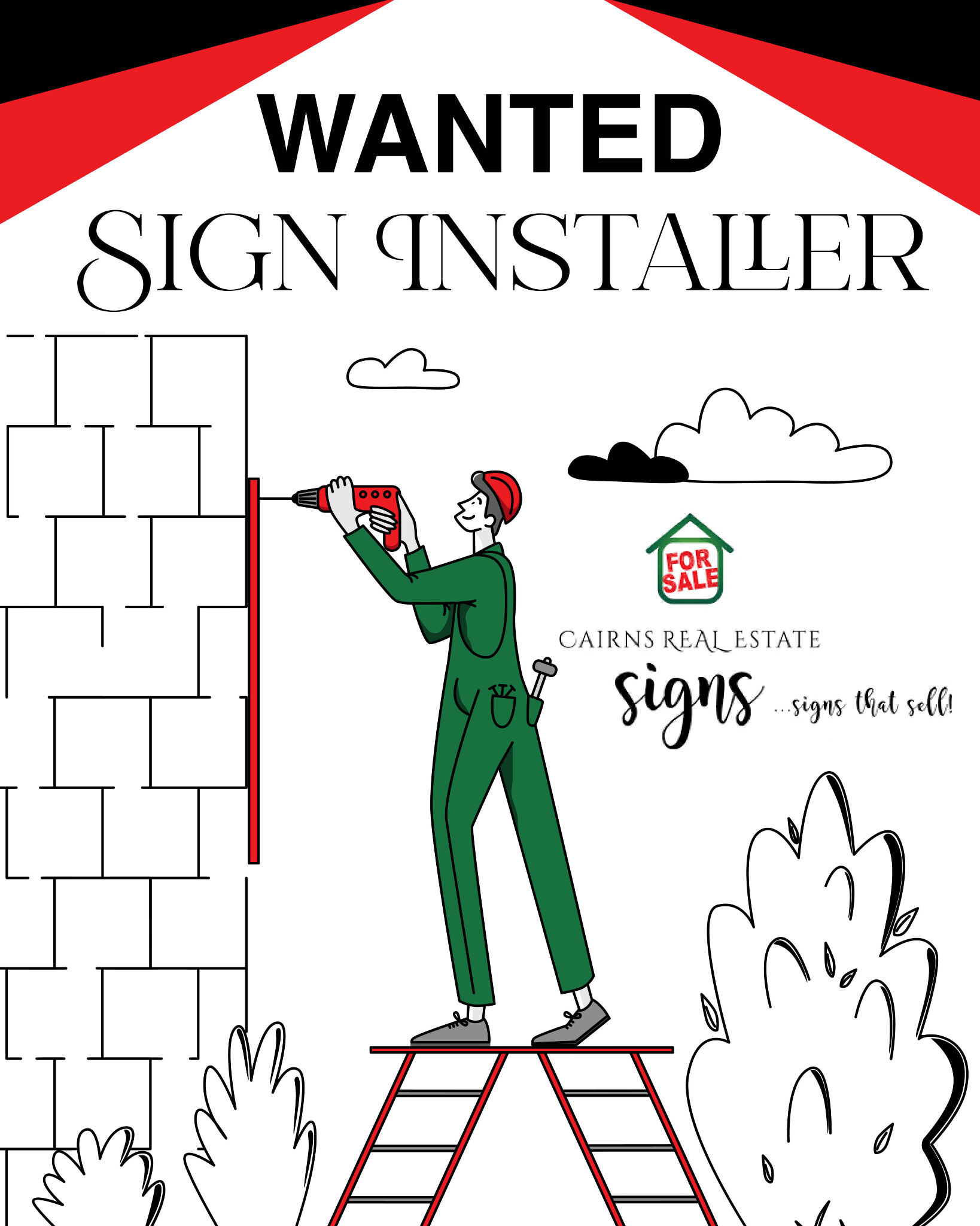 Wanted Sign Installer